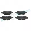 Jeu de 4 plaquettes de frein arrière RAP BRAKES R-P0381 - Visuel 1