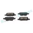 Jeu de 4 plaquettes de frein arrière RAP BRAKES R-P0381 - Visuel 2