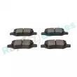 Jeu de 4 plaquettes de frein arrière RAP BRAKES R-P0381 - Visuel 3