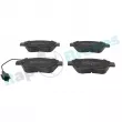 Jeu de 4 plaquettes de frein avant RAP BRAKES R-P0382 - Visuel 1