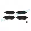 Jeu de 4 plaquettes de frein avant RAP BRAKES R-P0384 - Visuel 1