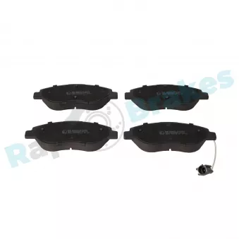Jeu de 4 plaquettes de frein avant RAP BRAKES R-P0384