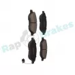 Jeu de 4 plaquettes de frein avant RAP BRAKES R-P0384 - Visuel 2
