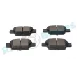Jeu de 4 plaquettes de frein arrière RAP BRAKES R-P0385 - Visuel 3