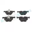 Jeu de 4 plaquettes de frein arrière RAP BRAKES R-P0396 - Visuel 1