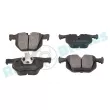 Jeu de 4 plaquettes de frein arrière RAP BRAKES R-P0396 - Visuel 2
