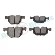 Jeu de 4 plaquettes de frein arrière RAP BRAKES R-P0396 - Visuel 3
