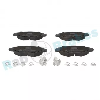 Jeu de 4 plaquettes de frein avant RAP BRAKES R-P0397