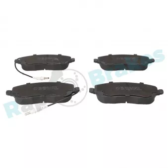 Jeu de 4 plaquettes de frein avant RAP BRAKES R-P0400