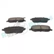 Jeu de 4 plaquettes de frein avant RAP BRAKES R-P0400 - Visuel 2