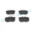 Jeu de 4 plaquettes de frein arrière RAP BRAKES R-P0401 - Visuel 1