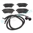 Jeu de 4 plaquettes de frein arrière RAP BRAKES R-P0405 - Visuel 1