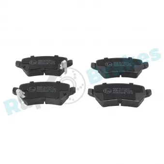 Jeu de 4 plaquettes de frein arrière RAP BRAKES R-P0411