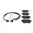 Jeu de 4 plaquettes de frein arrière RAP BRAKES R-P0412 - Visuel 1