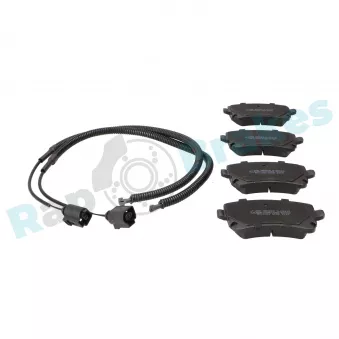 Jeu de 4 plaquettes de frein arrière RAP BRAKES R-P0412