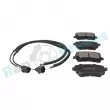 Jeu de 4 plaquettes de frein arrière RAP BRAKES R-P0412 - Visuel 2