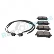 Jeu de 4 plaquettes de frein arrière RAP BRAKES R-P0412 - Visuel 3