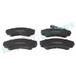 Jeu de 4 plaquettes de frein avant RAP BRAKES R-P0414 - Visuel 1