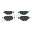 Jeu de 4 plaquettes de frein arrière RAP BRAKES R-P0419 - Visuel 1