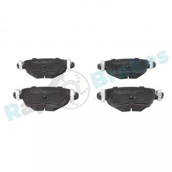 Jeu de 4 plaquettes de frein arrière RAP BRAKES R-P0419