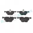 Jeu de 4 plaquettes de frein arrière RAP BRAKES R-P0424 - Visuel 1