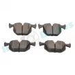Jeu de 4 plaquettes de frein arrière RAP BRAKES R-P0424 - Visuel 3