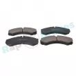 Jeu de 4 plaquettes de frein avant RAP BRAKES R-P0428 - Visuel 2