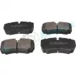 Jeu de 4 plaquettes de frein arrière RAP BRAKES R-P0429 - Visuel 2