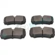Jeu de 4 plaquettes de frein arrière RAP BRAKES R-P0429 - Visuel 3