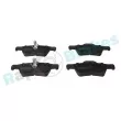 Jeu de 4 plaquettes de frein arrière RAP BRAKES R-P0439 - Visuel 1