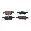 Jeu de 4 plaquettes de frein arrière RAP BRAKES R-P0439 - Visuel 2