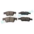 Jeu de 4 plaquettes de frein arrière RAP BRAKES R-P0439 - Visuel 3