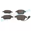 Jeu de 4 plaquettes de frein avant RAP BRAKES R-P0442 - Visuel 3