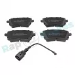 Jeu de 4 plaquettes de frein arrière RAP BRAKES R-P0448 - Visuel 1