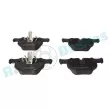 Jeu de 4 plaquettes de frein arrière RAP BRAKES R-P0451 - Visuel 1