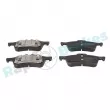 Jeu de 4 plaquettes de frein arrière RAP BRAKES R-P0452 - Visuel 1