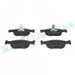 Jeu de 4 plaquettes de frein avant RAP BRAKES R-P0454 - Visuel 1
