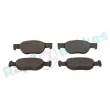 Jeu de 4 plaquettes de frein avant RAP BRAKES R-P0454 - Visuel 3