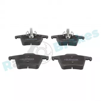Jeu de 4 plaquettes de frein arrière RAP BRAKES R-P0456