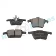 Jeu de 4 plaquettes de frein arrière RAP BRAKES R-P0456 - Visuel 2