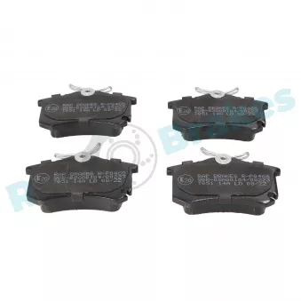 Jeu de 4 plaquettes de frein arrière RAP BRAKES R-P0468