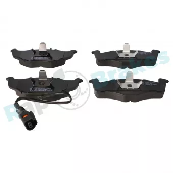 Jeu de 4 plaquettes de frein avant RAP BRAKES R-P0474