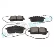 Jeu de 4 plaquettes de frein avant RAP BRAKES R-P0480 - Visuel 2
