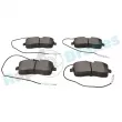 Jeu de 4 plaquettes de frein avant RAP BRAKES R-P0480 - Visuel 3