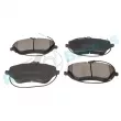 Jeu de 4 plaquettes de frein avant RAP BRAKES R-P0481 - Visuel 2