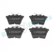 Jeu de 4 plaquettes de frein arrière RAP BRAKES R-P0482 - Visuel 1