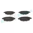 Jeu de 4 plaquettes de frein avant RAP BRAKES R-P0483 - Visuel 1