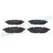 Jeu de 4 plaquettes de frein avant RAP BRAKES R-P0486 - Visuel 1