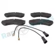 Jeu de 4 plaquettes de frein avant RAP BRAKES R-P0494 - Visuel 1