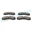 Jeu de 4 plaquettes de frein avant RAP BRAKES R-P0494 - Visuel 3